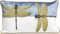 Kare Design Kissen Glitter Dragonfly, Mehrfarbig, Deko Kissen, Zierkissen, Libelle, mit Reißverschluss, 30x50x6cm (H/B/T)