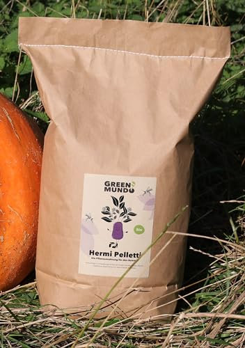 GREEN MUNDO - Hermi Pelletti - 5 kg organische Düngepellets, natürlicher Dünger speziell für den Sommer, Langzeitdüngung für Balkon, Garten - BIO-Sommerdünger DE-ÖKO-009