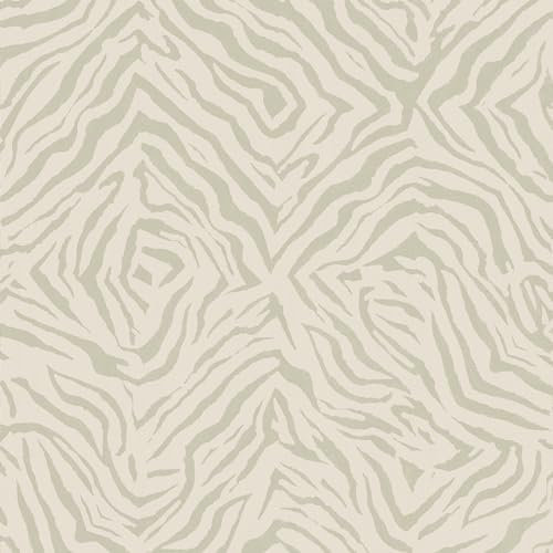 Superfresco Easy Vliestapete Zaya Zebra Tiermotif Naturel 10mx52cm | | Einfach anzubringen und zu Entfernen 1005 x 52