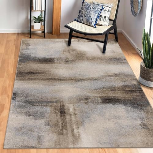 Taracarpet Kurzflor Designer Teppich modern für Wohnzimmer Schlafzimmer Kinderzimmer Design 132 Vintage beige 160x220 cm