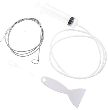 Hoement 1set Strumenti Per La Pulizia Del Drenaggio Del Frigo Inossidabile Per Risolvere Problemi Di Otturazione e Perdite Compatibile Con Frigoriferi e Lavandini Di Cucina