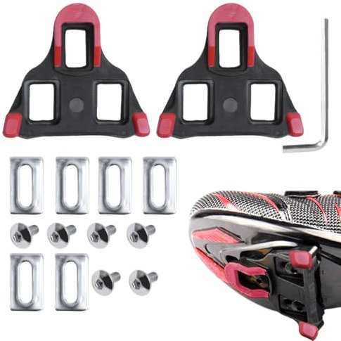 Road Cycle Clips, Cycling Pedal Cleats, Mens Cycling Cleats, Women’s Cycling Cleats, Replacement Bike Cleats, Pedal Shoe Clips, Cycle Shoe Accessories for Men and Women