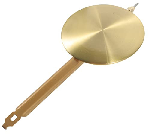 Gadpiparty Pendelzubehör Mechanismen Schwarze Wanduhr Uhrpendel Bob Kuckucksuhr pendeluhrwerk Pendeluhr Mechanismus Ersatzpendel für Wanduhren Uhrpendelteil aus Metall Uhrenteil hölzern