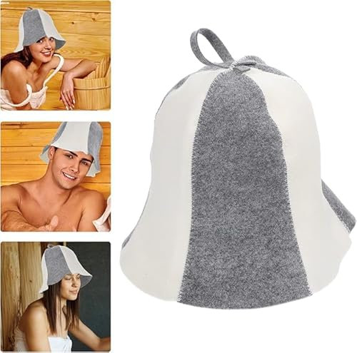 Confezione Da 2 Cappelli Da Sauna, Cappelli In Feltro, Cappelli Da Sauna Semplici E Alla Moda, Accessori Per Il Bagno, Cappelli Da Sauna Morbidi