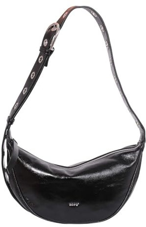 Abro Leather Alias Soft Crossbody Bag By My Side S Black/Nickel
