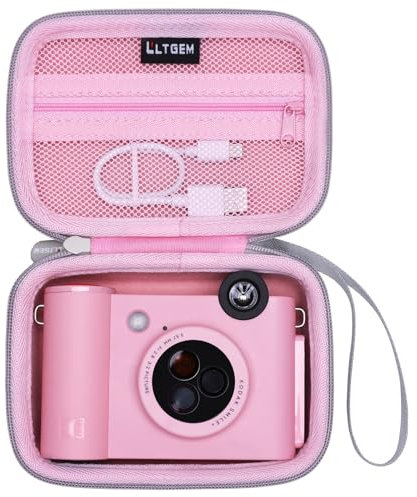 LTGEM Schutzhülle kompatibel mit Kodak Smile+ 2-in-1 Digital-Sofortdruckkamera, Rosa (nur Hülle)
