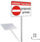 Cartello Proprieta Privata Vietato l'accesso con Staffa,Yuntarda 30x20CM Cartelli Proprietà Privata in Alluminio Durevole Resistente Protezione UV Facile da installare