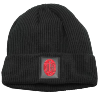 Ac Milan Unisex 143462 Beanie-Mütze, Schwarz, One Size