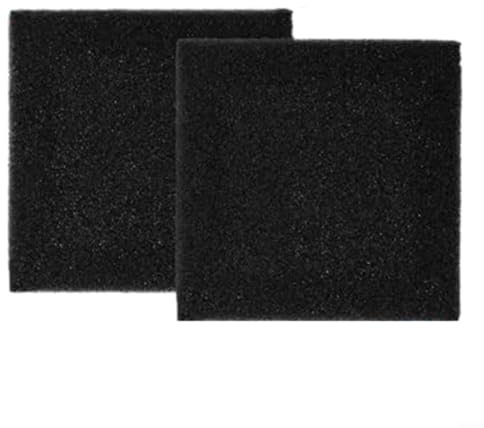 GLFLOW Lot d'éponges filtrantes en mousse noire pour petits bassins d'eau et grands bassins de jardin 30,5 x 30,5 cm