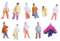 100pcs Dipinto Modello Treno Persone Figure Scala Z (da 1 a 200)