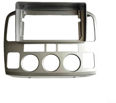 MeevrgR Mascherina per autoradio per Suzuki Grand Vitara XL-7 2001-2006, elegante materiale ABS nero o argento, installazione da 22,9 cm per un migliore design degli interni (argento)