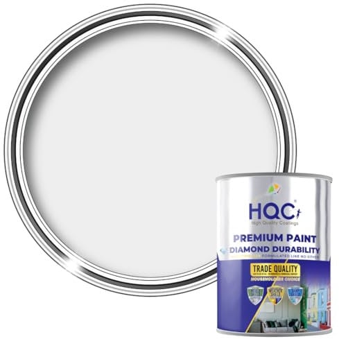 HQC Barn Paint 10L | Garden and Furniture Wood Paint | Outdoor Quick-Drying Protection for Garden Fence | Light Grey