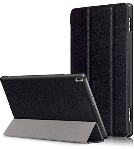 Kepuch Custer Cover per Lenovo Tab 4 10 TB-X304F TB-X304N,PU-Pelle Case Custodia per Lenovo Tab 4 10 TB-X304F TB-X304N - Nero