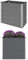 vidaXL Garten Hochbeet Pflanzkasten Blumenkasten Gemüsebeet Pflanzkübel Blumenkübel Frühbeet Gartenbeet Pflanzbeet WPC 100x50x91cm Grau