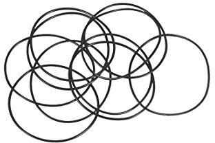 sourcing map 10 Stück Metrische Nitrilkautschuk O-Ringe Dichtung Gummi 40 mm Außendurchm. 38 mm Innendurchm. 1mm Breite