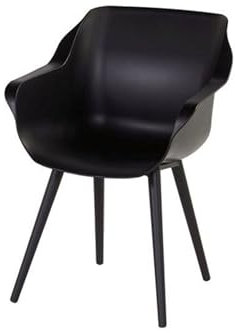 Hartman Sophie Studio Armlehnensessel, Carbon Black, Alu/Kunststoff, 59 x 62 x 84 cm