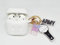 Schutzhülle für Airpods Kpop Bangtan Boys Army Bomb Schlüsselanhänger für BT-S schützende Premium-Silikonhülle kompatibel mit Apple Airpods (weiß)