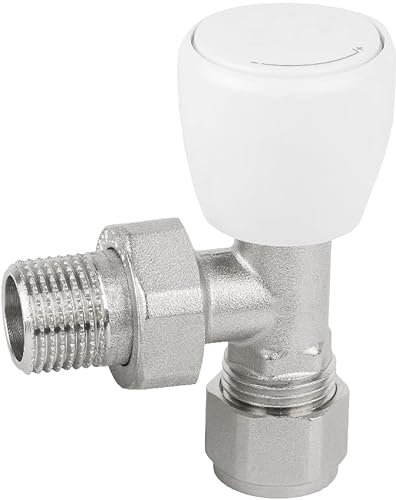 KNM TRADE Zulauf Ventil PEX 16 mm x 1/2 Eckform - 10 Bar 120°C Kugelventil Heizkörper Ventil