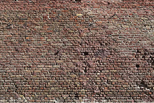 A.S. Création Fototapete Steinoptik Braun | Natur Grau Ziegel 4.00 m x 2.67 m Braun Grau