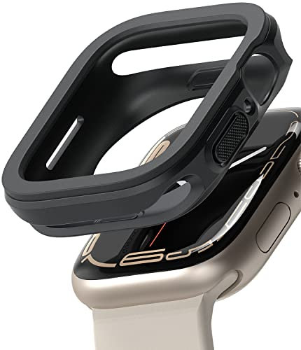 Ringke Air Sports Kompatibel mit Apple Watch Series 9/8/7 (41mm) Hülle und Kompatibel mit Apple Watch Series 6/5/4/SE2/SE (40mm) Hülle, TPU Silikon Flexibel Kratzfest - Dark Gray