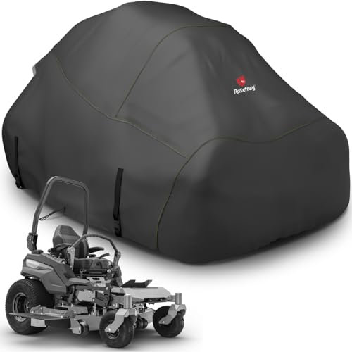 Rosefray Zero Turn Mower Cover ,Waterproof Heavy Duty 600D Marine Grade Fabric will not Fade,Cub Cadet Zero Turn Up to 60 Lawn Mower Decks,Dimensions: 79 L X 46 W (across front) X 55 H