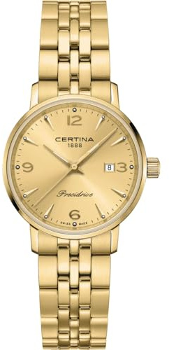 Certina DS Caimano Ladies Gold Plated Watch C0352103336700