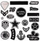 20 Pieces of Black Embroidered Patches, DIY Clothing Accessories, mini hot Adhesive Patches, Ironing Patches, Used to Repair and Decorate Pants, Jackets, Backpacks