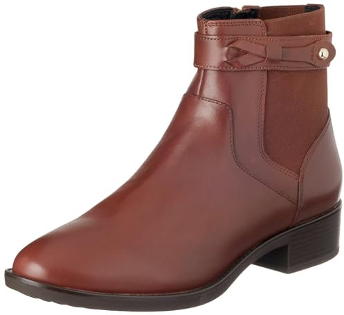 Geox D Felicity, Stivale alla Caviglia, Marrone, 40 EU