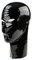 Rubberfashion Latex Maske - Latexmaske Haube mit Öffnungen Mund Nase Augen für Damen und Herren schwarz 0.4mm XL
