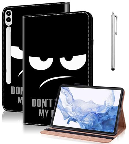 GLANDOTU Case for Samsung Galaxy Tab S7 FE 5G 2021/S7+ Plus 2020/S8+ Plus 2022/S9+ Plus/S9 FE Plus 12.4, Multi-View Slim PU Leather Tablet Cover with Flip Stand for Samsung Tab S7 FE -Don't touch