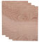 4 Stück A4 Sperrholzplatte, 297mm x 215mm x 3mm Dünne Holzplatten (+/- 0.2mm) Holz Sperrholz Platte für DIY Handwerk Holz Mini Haus Boot Flugzeug Modell