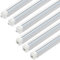 JESLED LED-Röhren Neon 120 cm Komplettset mit Lampe, 36 W, 5000 K, 5940 lm, LED-Deckenleuchte, ausziehbar, transparente Abdeckung, LED-Röhren für Garage, Werkstatt, Büros, Keller, 6 Stück