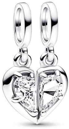 Rimgoris 925 Sterling Silber Charme für Frauen Armbänder Halskette Mutter und Tochter Familie 5A Cubic Zirconia Valentine Muttertag Geschenk für Frauen Mädchen