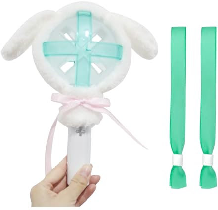 Lightstick-Abdeckung für TXT, Plüsch-Lichtstab-Dekorationen, Kpop Lightstick-Abdeckungen Schleife, Konzert-Lichtstab, niedliche Cartoon-Tierohrform, Leuchtstab-Schutzhülle für TXT Ive Enhypen Twice