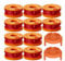 esmusssein Lot de 10 bobines de fil de rechange pour débroussailleuse W-orx WG163 WG180 WG175 WG150 WG160 3 m/1,65 mm avec 2 couvercles WA0010