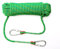 Kletterseil, 12 mm Kletterseil, 15 m (49 Fuß), 25 m (82 Fuß), 40 m (131 Fuß), 60 m (196 Fuß), statisches Kletterseil mit 2 Stahlhaken, Abseilseil for Outdoor-Wanderungen, Sicherheits-Fluchtseil, Rettu