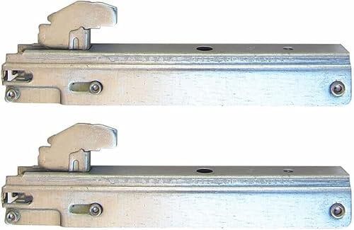 G GRIMALDI Whirlpool - Glem Gas - Baumatic - Ariston - Filippi - Franke - Kit 2 cerniere 170 x 23 mm. per porta forno con doppio vetro - KCF6910