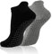 Yoga Socken,Pilates Socken,Stoppersocken Damen,Yogasocken,Haussocken Herren,Haussocken Damen,Rutschfeste Socken Damen,Antirutschsocken Damen,Yoga Socken Damen 39-42,Barre, Ballett,Black Grey