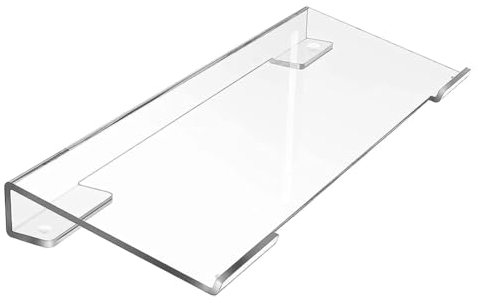 KIKAPA 1 PCS Computer Keyboard Stand Keyboard Riser Transparente in Acrilico per Scrivania Supporto Trasparente per Tastiera per Ufficio, Casa, Scuola