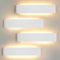 Mille Lucciole LED Wandleuchte Innen 4 Stück,Wandleuchte Innen Dimmbar 18W 28CM 2160LM,Wandlampe Dimmbar Schlafzimmer 3000K/4000K/6500K 3 Farbmodi,Wandlampe für wohnzimmer IP44 Wasserfest Weiß
