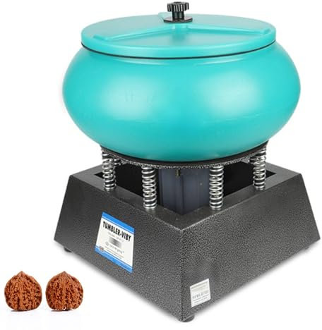 Vibrating Polishing Drum, Jewelry Rock Polishing Machine, Sleeve Polisher, Vibration Polishing Machine, for Grinding and Polishing Workpiece Surface(L)