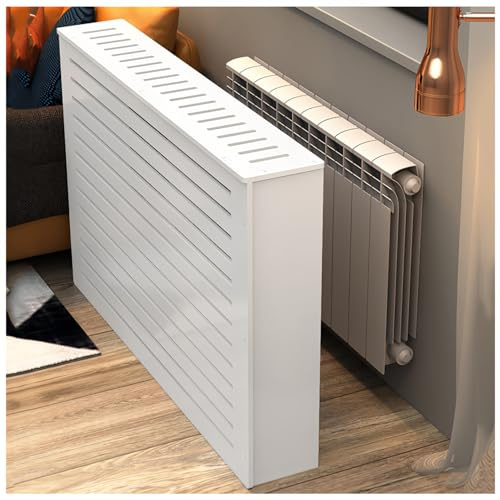 GZDXBF Weiße Heizkörperabdeckung Für Dekorative Heizkörper, Heizungsverkleidung Schrankregal Für Wohnzimmer, Schlafzimmer, Flur, Wohnmöbel(24x28x8IN(60x70x20CM))