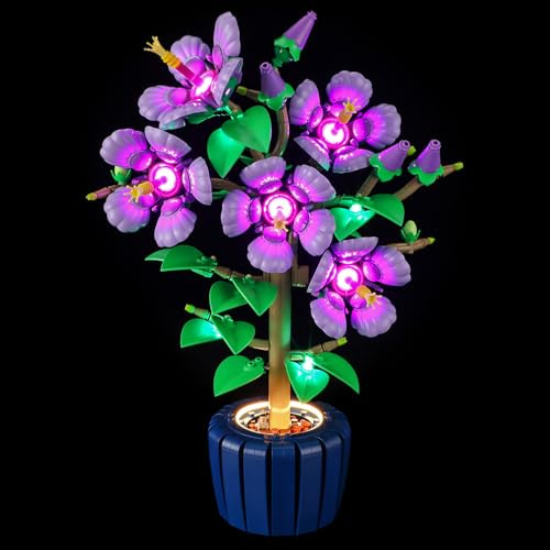 BRIKSMAX LED Beleuchtung für LEGO Hibiskus 10372,kompatibles Licht Set für Bausteine - Ohne Lego Set,Premium Deko licht für Modellbau für Home Deko,Geschenk für Erwachsene