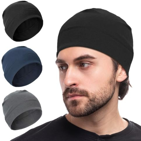 Prizmxed Lot de 3 Bonnets Sport, Respirants et Chauds, pour Le Cyclisme, la Course, l'extérieur, Le Sport, Les Hommes et Les Femmes