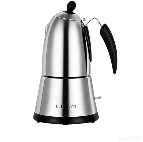 CDKM Cafetière Expresso électrique,Cafetière Moka en Acier Inoxydable 340ml
