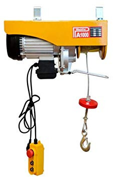 WinchPro - Palán Électrique 220v Capacité De 500/1000kg, Puissance Du Moteur 1800W, Hauteur De Levage 12m,Construction Robuste, Diamètre Du Câble D'acier 6mm