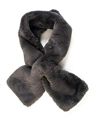 Guess Damen-Schal aus Acryl, grau, Grau Einheitsgröße