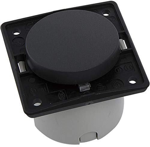 Berker Integro Ausschalter vorkonfektioniert anthrazit matt ohne Rahmen