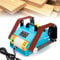 Schleifer Bandschleifer Tellerschleifer Bandsch Double Axis Belt Sanding Schleifband 950 W 220V Blau
