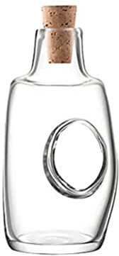 LSA International Void Oil/Vinegar Bottle & Cork Stopper 120ml Clear| 1 Unit | Mouthblown & Handmade Glass | VO01